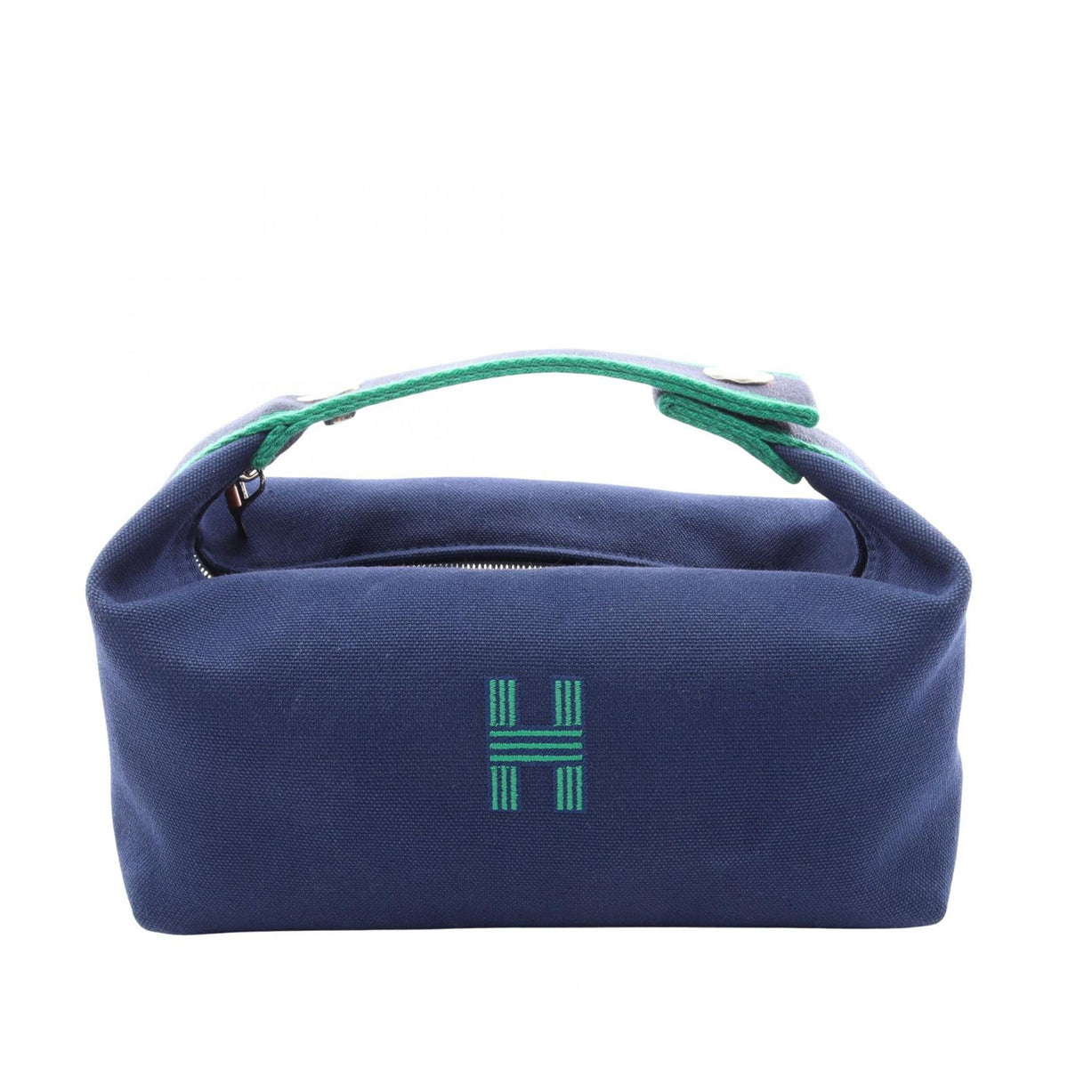 Hermès Small Toile Bride A Brac Case — Blue