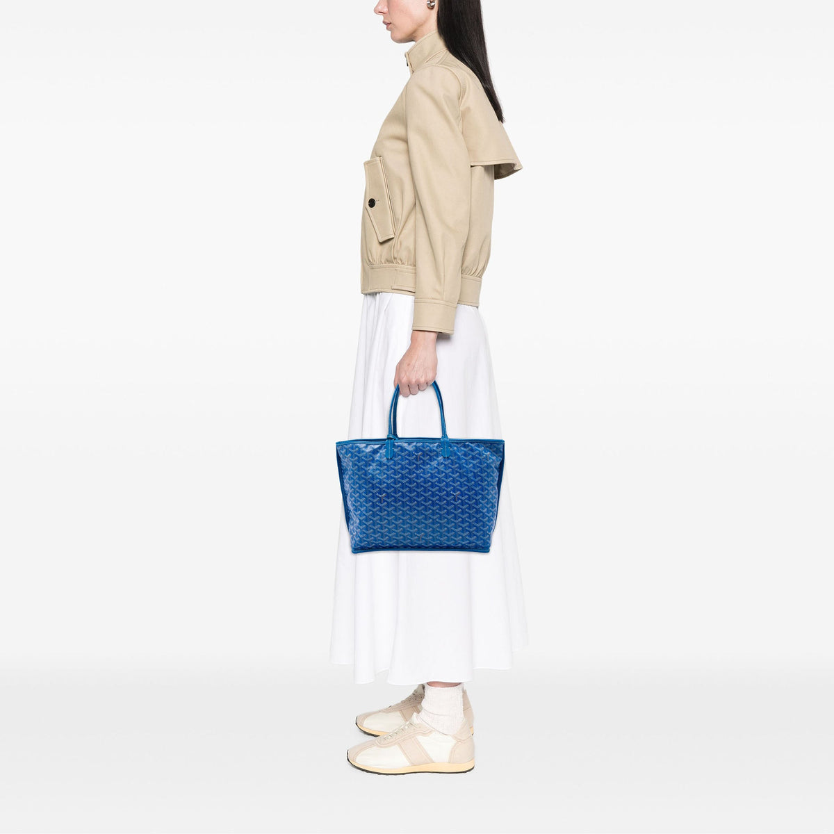 Goyard Goyardine Reversible Anjou PM — Blue