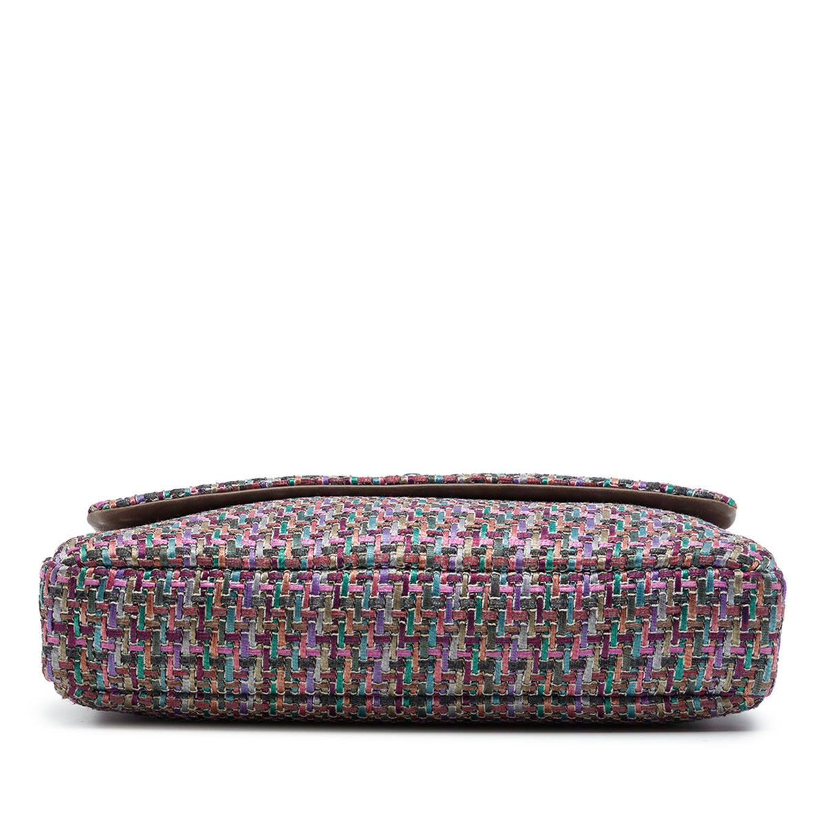Chanel CC Multicolor Tweed Flap — Purple