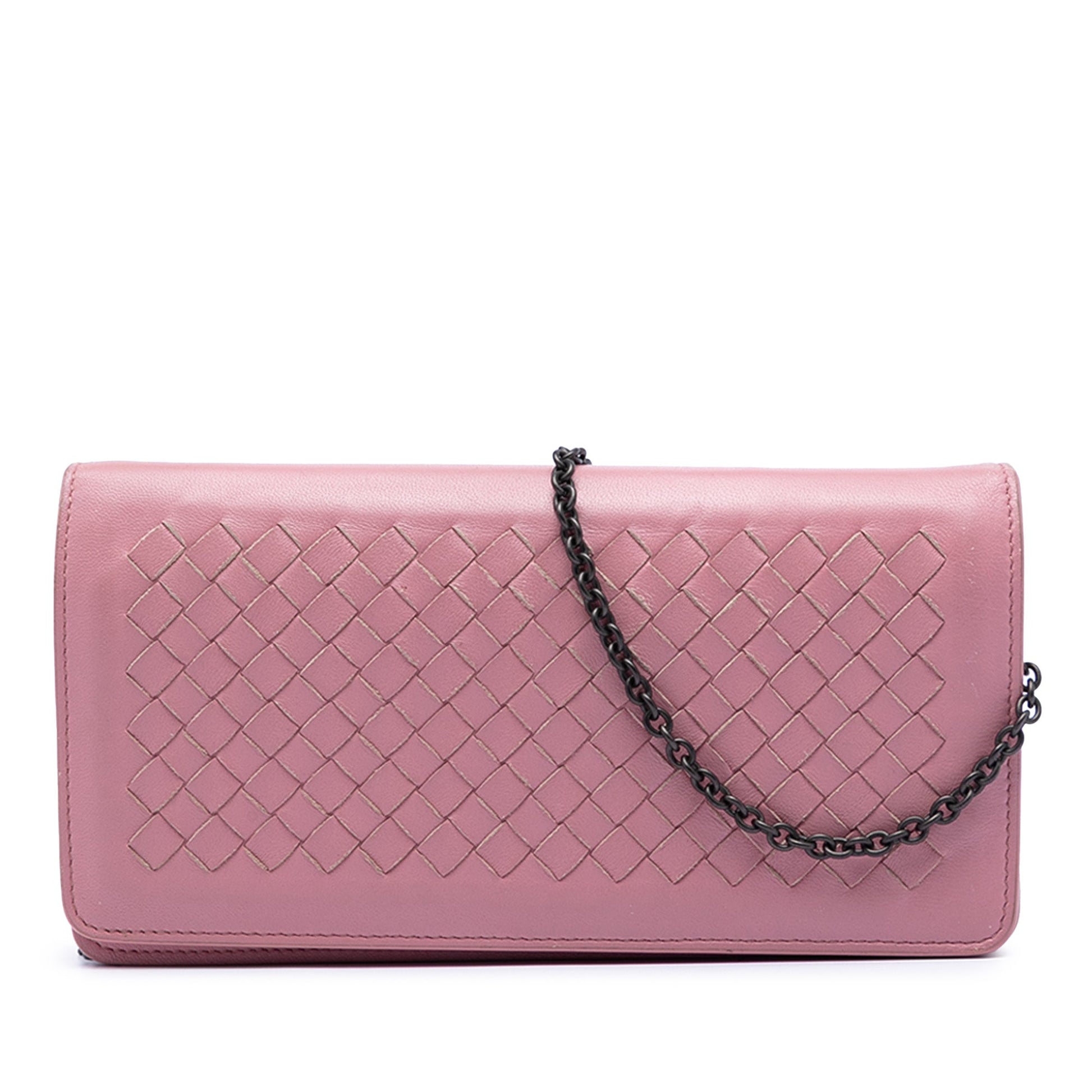 Bottega Veneta Nappa Intrecciato Continental Wallet on Chain
