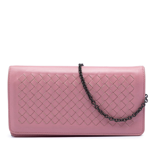 Bottega Veneta Nappa Intrecciato Continental Wallet on Chain
