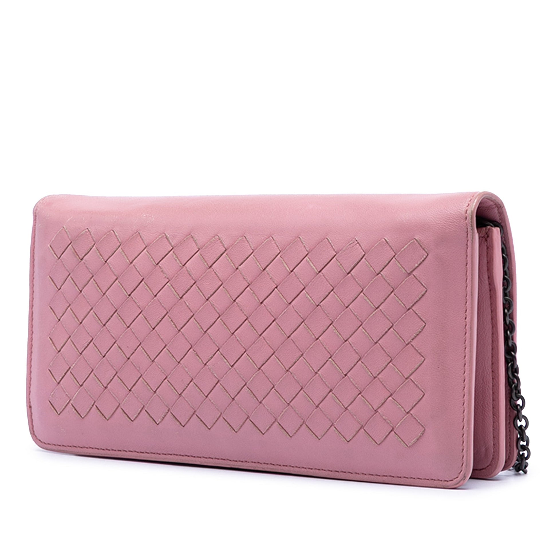 Bottega Veneta Nappa Intrecciato Continental Wallet on Chain