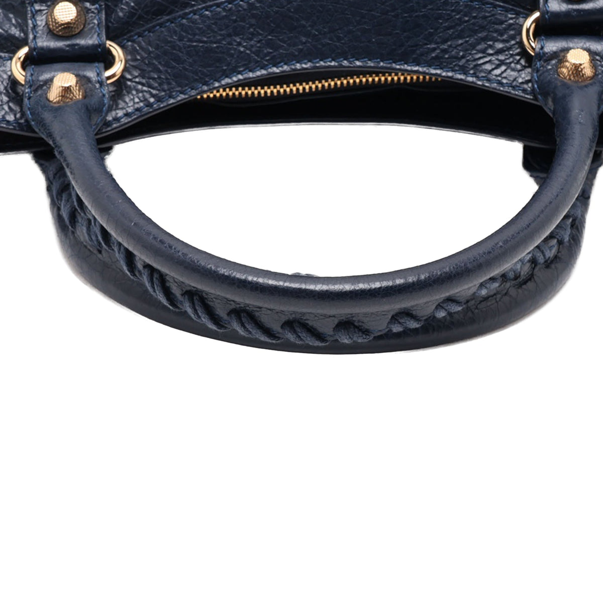 Balenciaga Lambskin Motocross Giant 21 First Satchel — Blue