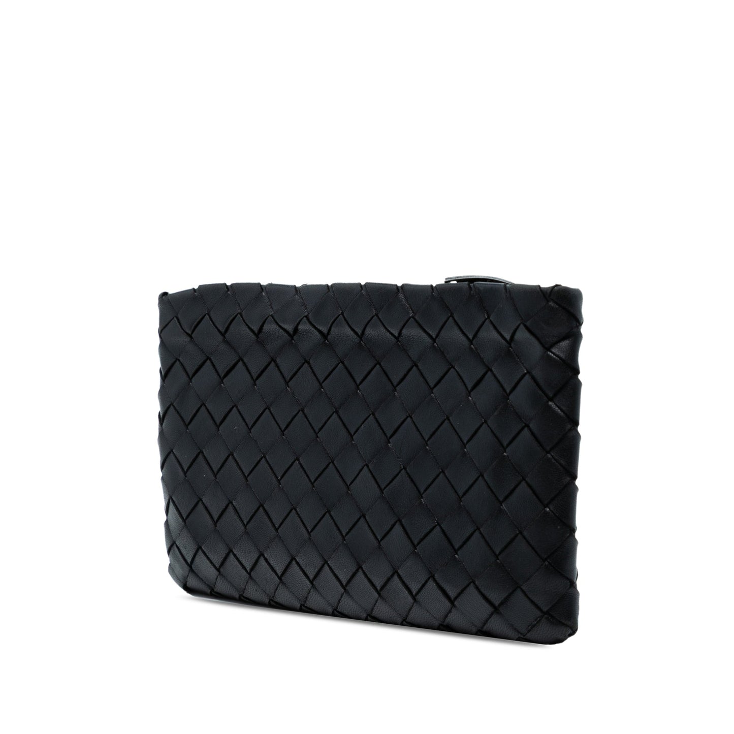 Bottega Veneta Small Nappa Intrecciato Zip Pouch