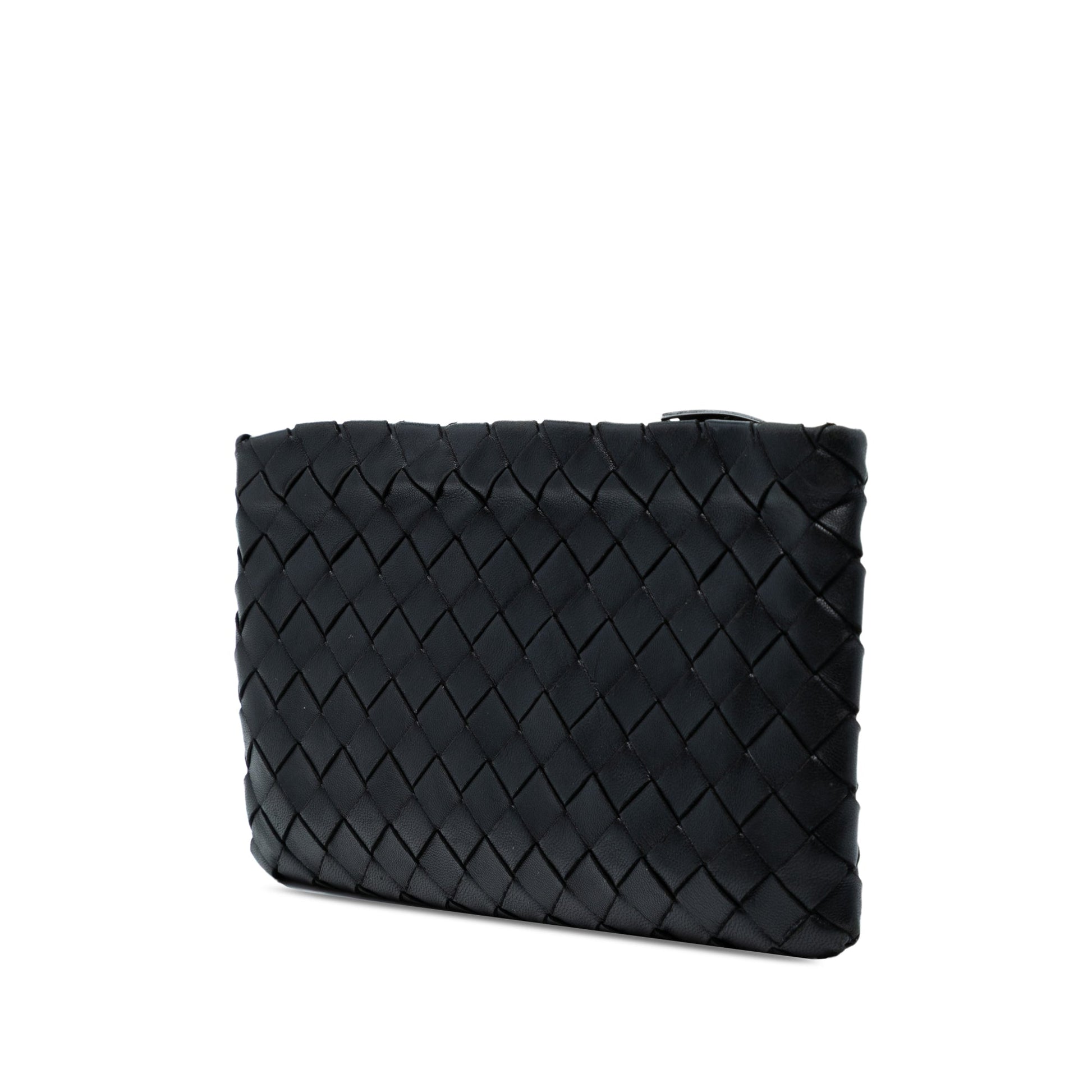 Bottega Veneta Small Nappa Intrecciato Zip Pouch