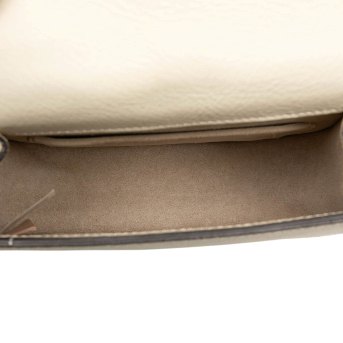 Chloé Small Leather Nile Bracelet Satchel — White