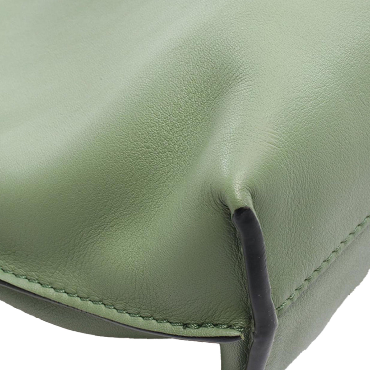 LOEWE Mini Nappa Flamenco Knot Clutch — Green