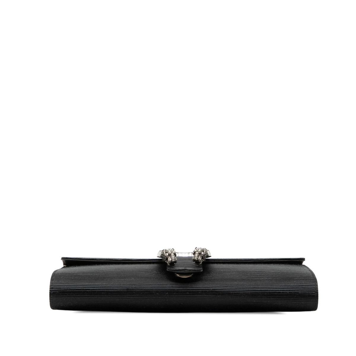 Gucci Ribbed Satin Crystal Dionysus Clutch on Chain