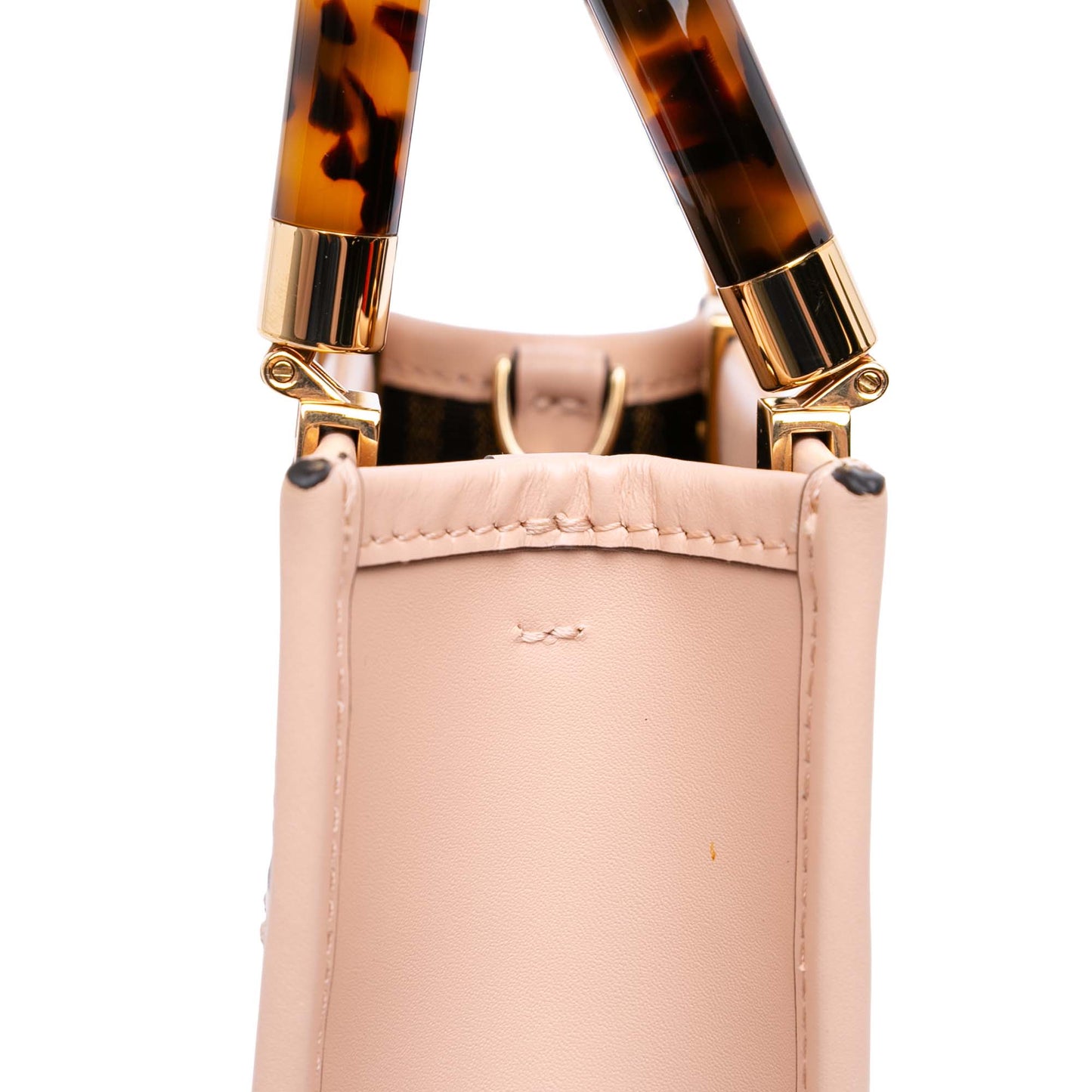 Fendi Mini Leather Sunshine Shopper Tote