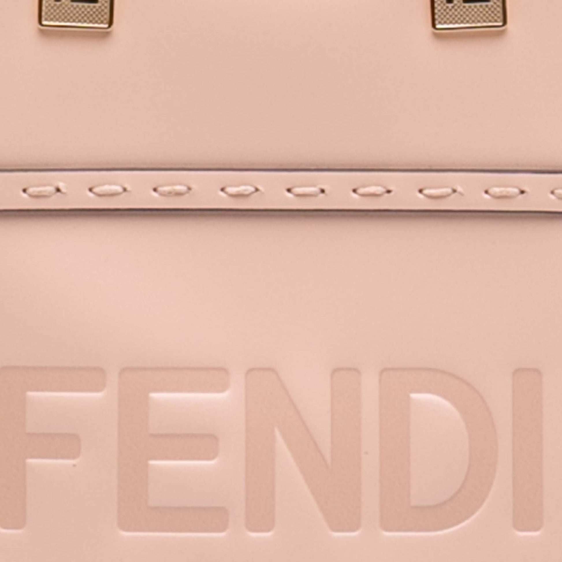 Fendi Mini Leather Sunshine Shopper Tote