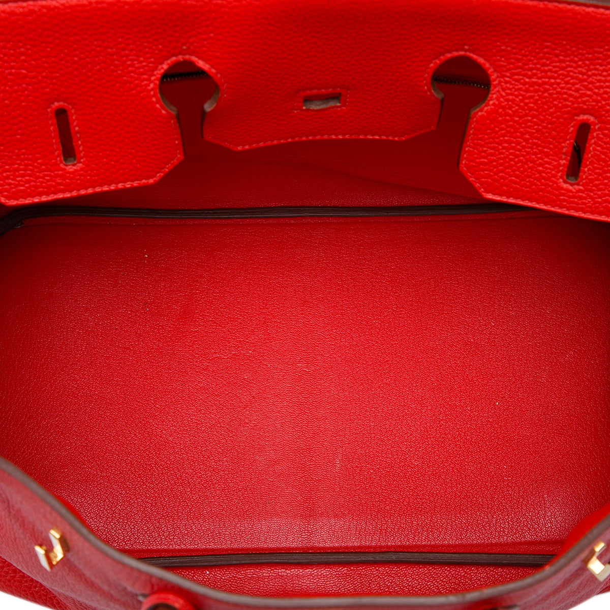 Hermès Togo Birkin Retourne 35 — Red