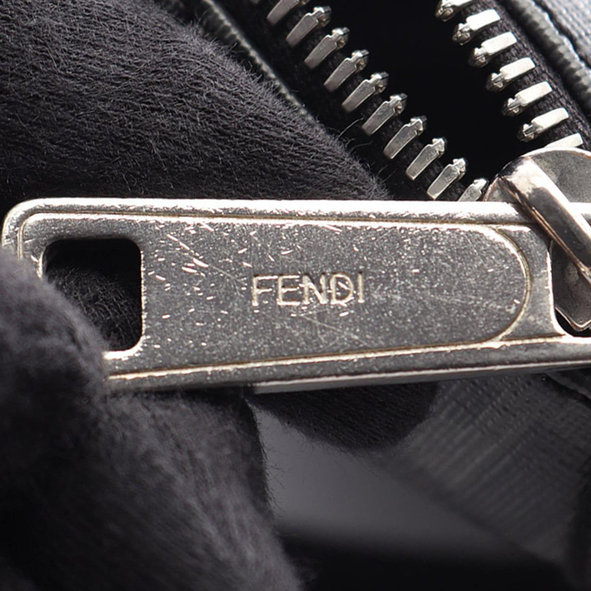 Fendi Zucca Coated Canvas and Nylon Diagonal Backpack — Black