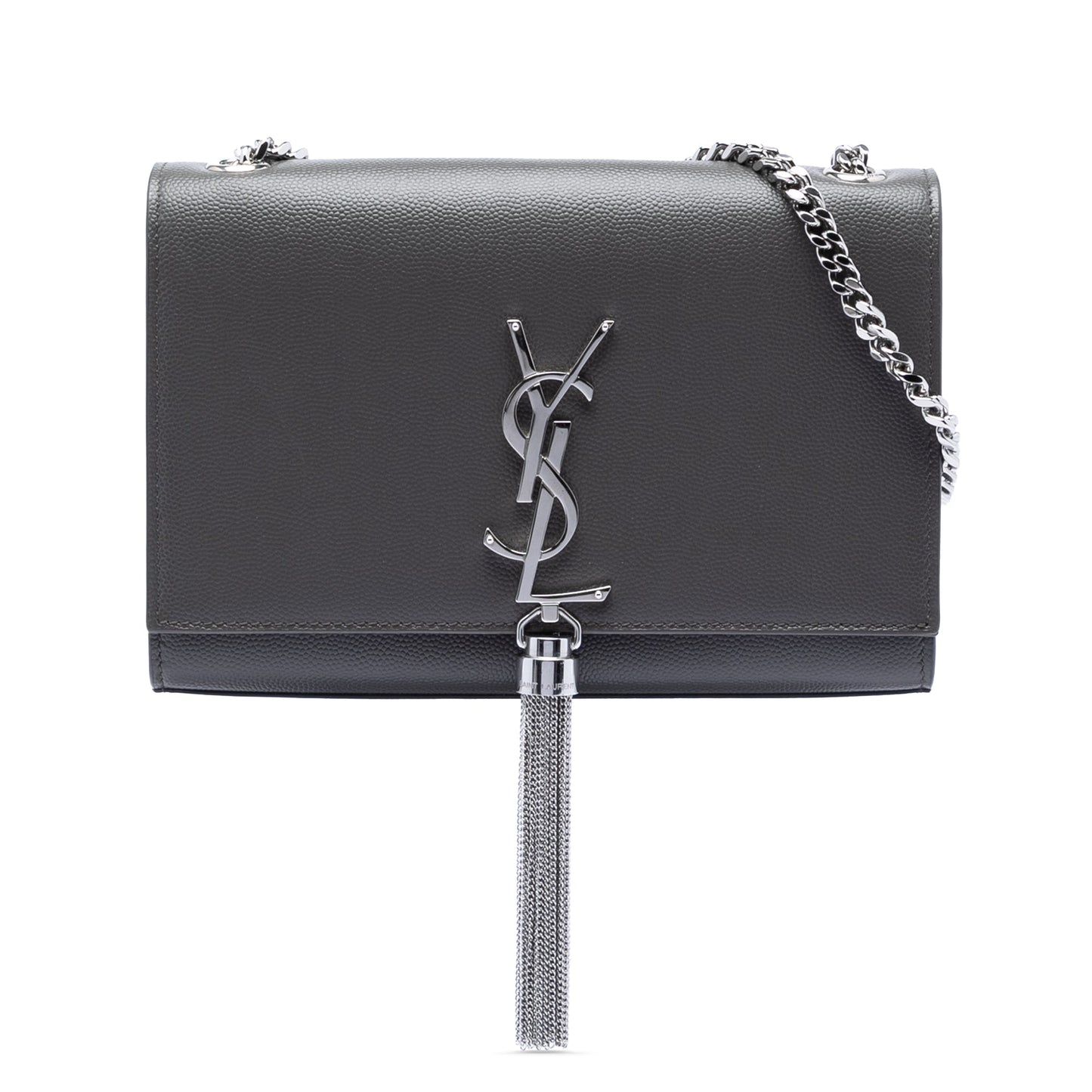 Saint Laurent Small Grain de Poudre Monogram Kate Tassel Crossbody