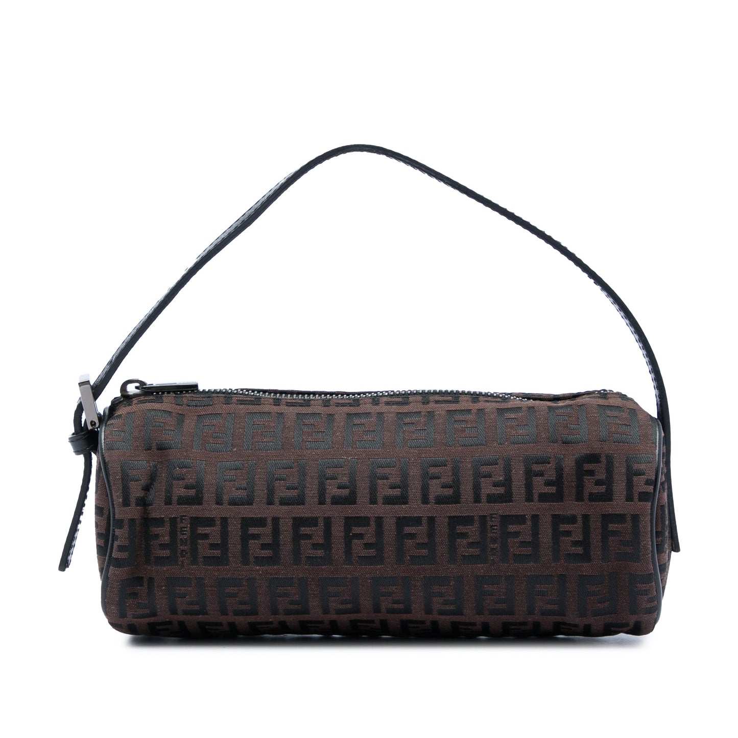 Fendi Zucchino Canvas Barrel Pochette