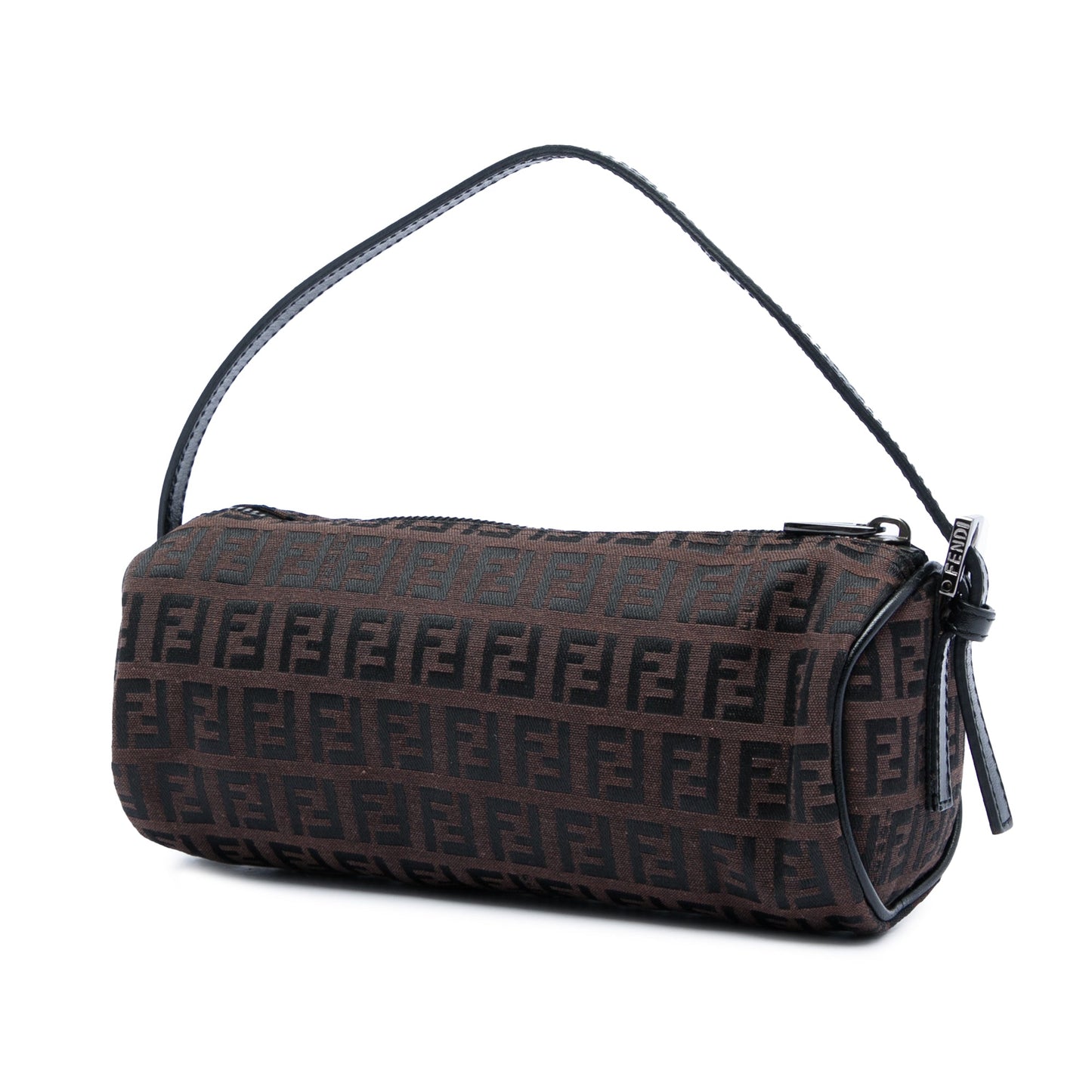 Fendi Zucchino Canvas Barrel Pochette