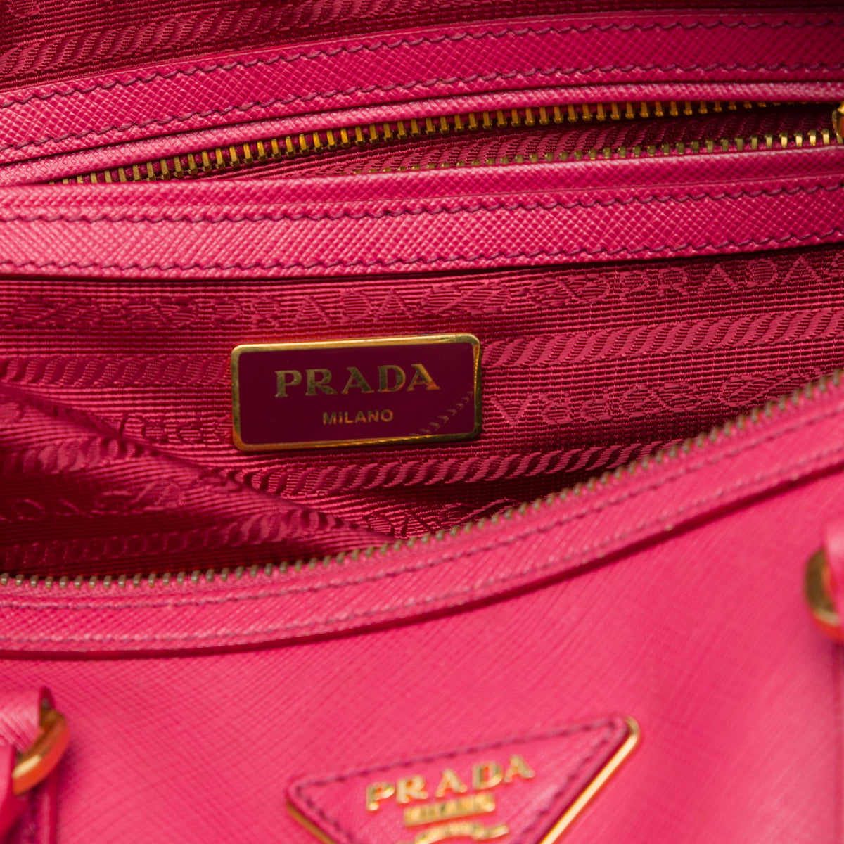 Prada Saffiano Lux Convertible Bowler Bag