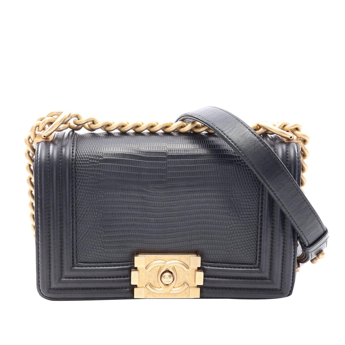 Chanel Small Embossed Calfskin Boy Flap