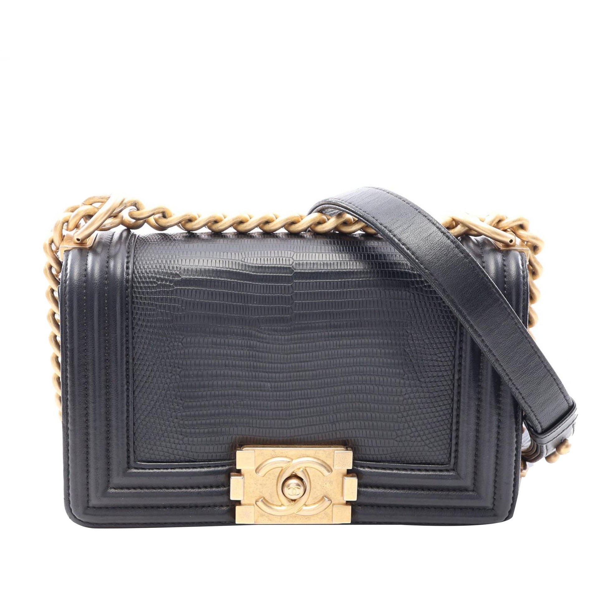 Chanel Small Embossed Calfskin Boy Flap
