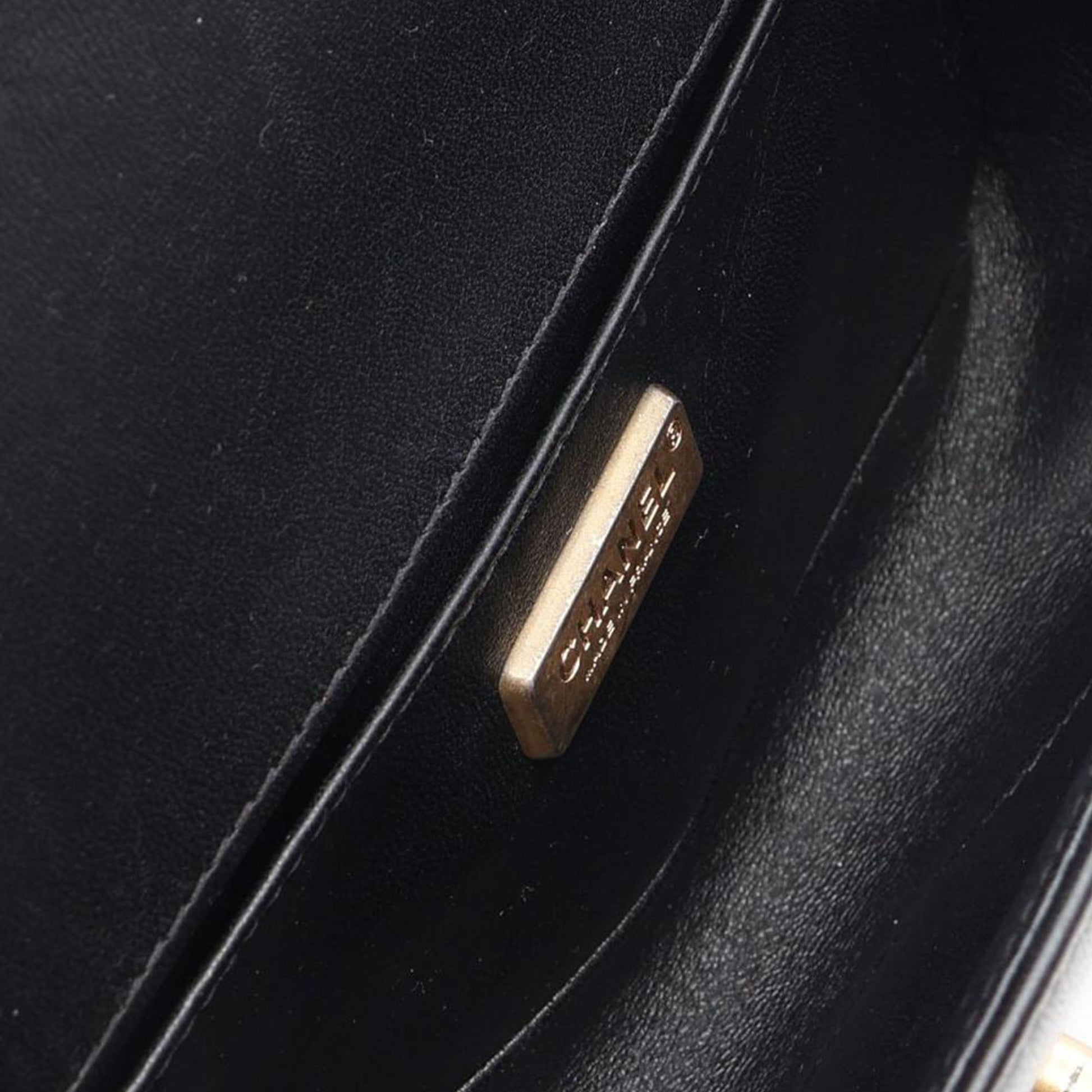 Chanel Small Embossed Calfskin Boy Flap