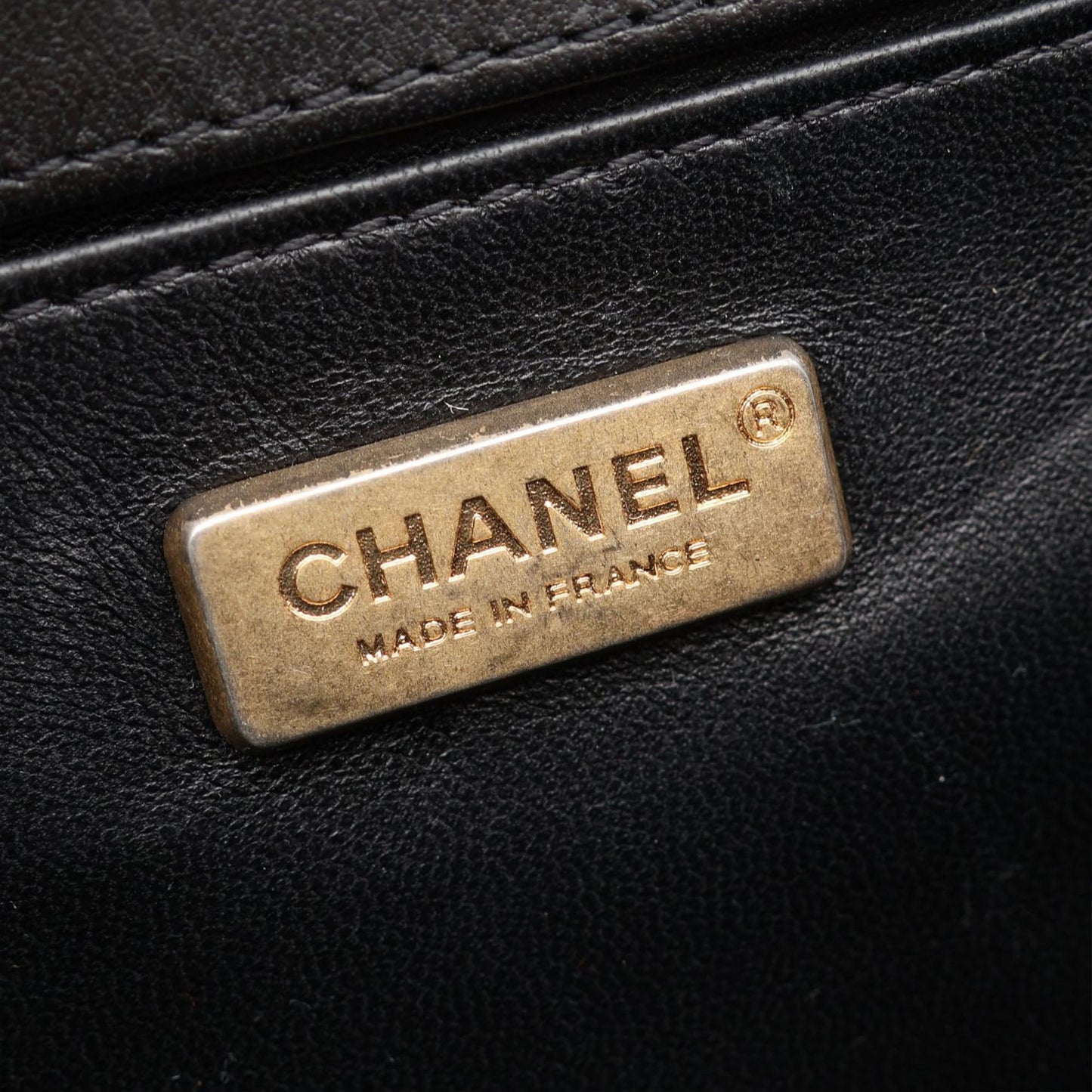 Chanel Small Embossed Calfskin Boy Flap