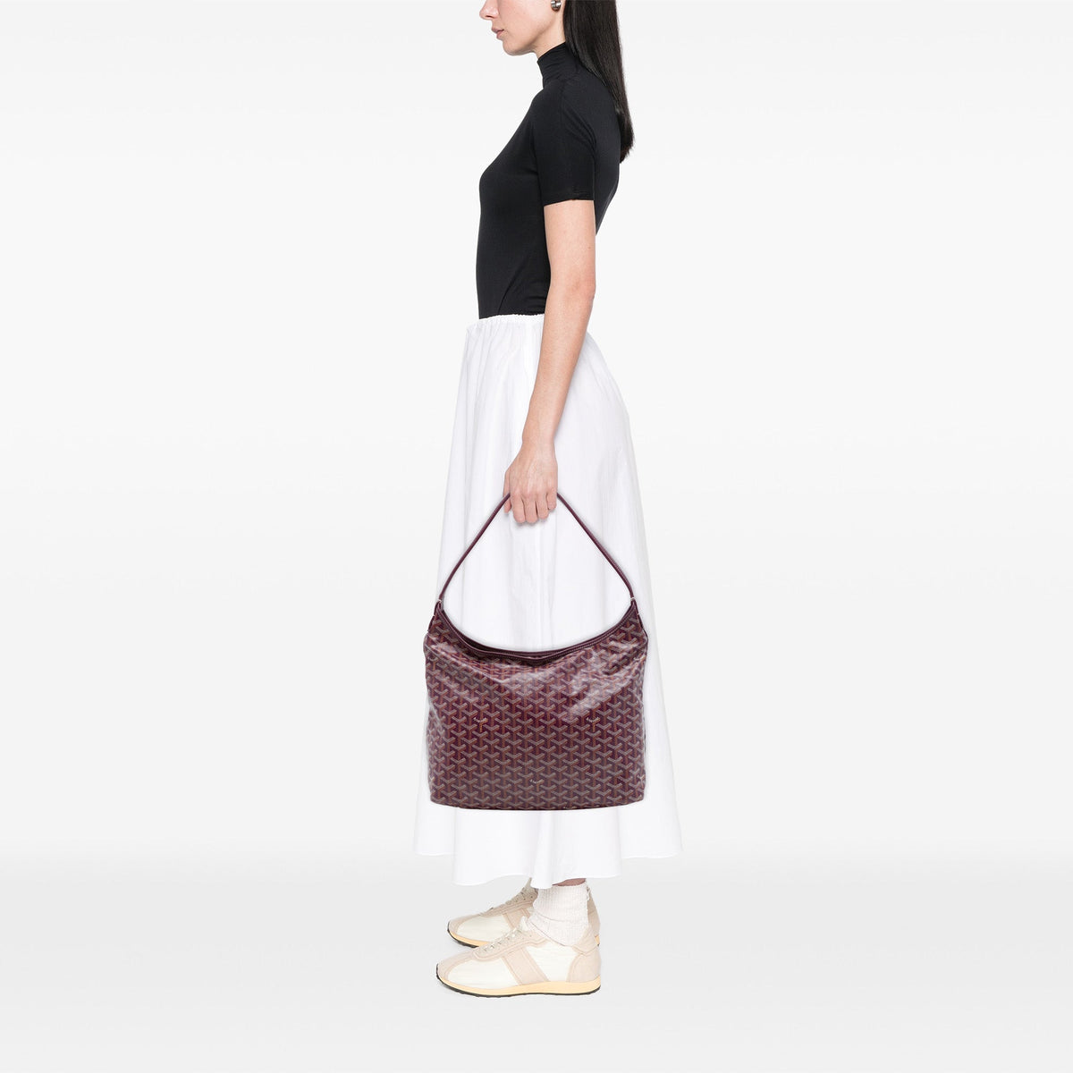 Goyard Goyardine Boheme Hobo — Red