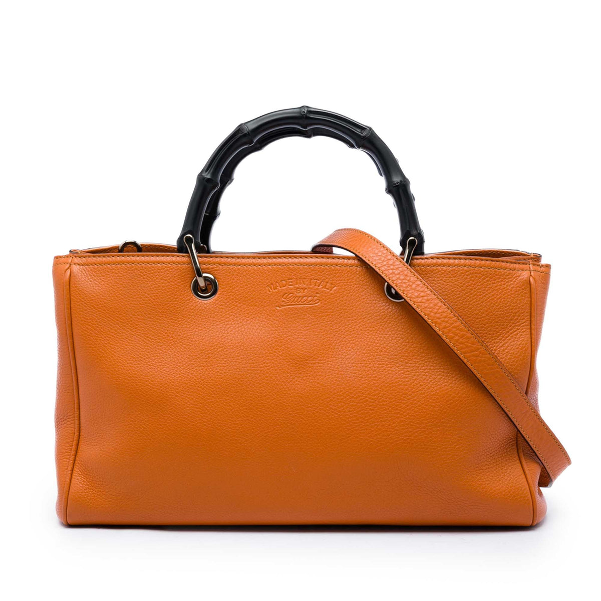 Gucci Medium Calfskin Bamboo Shopper Satchel