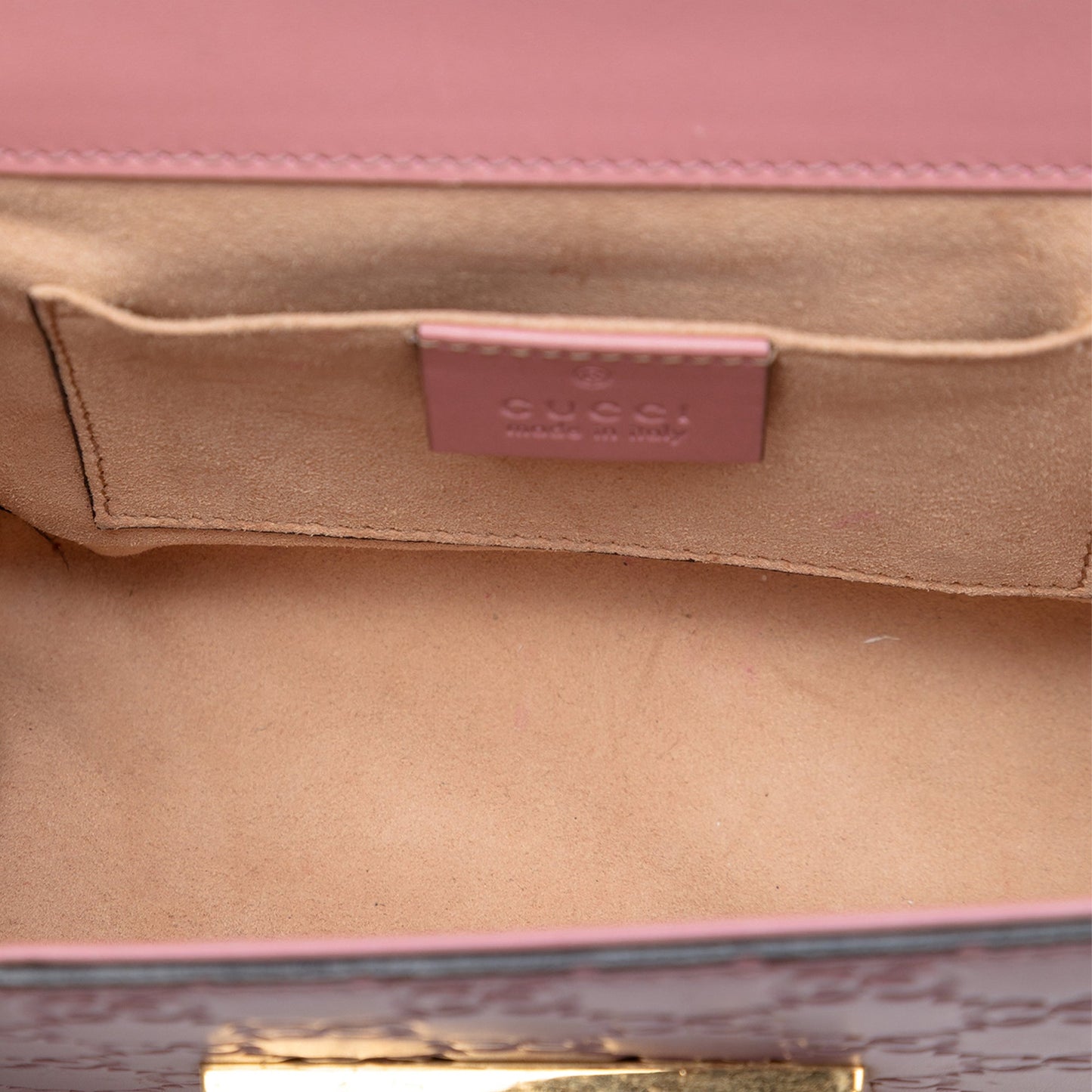 Small Guccissima Padlock Crossbody