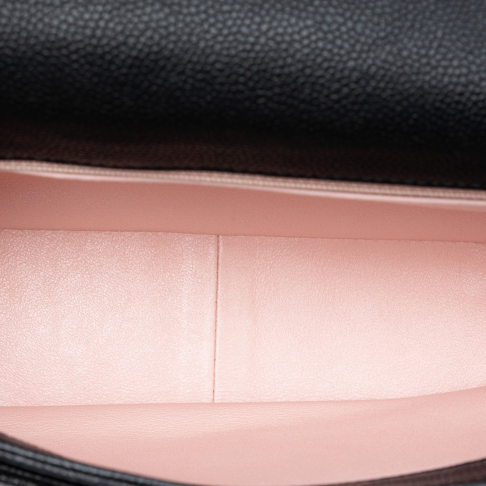 Chanel Quilted Caviar CC Plate Flap Pocket Shoulder Bag