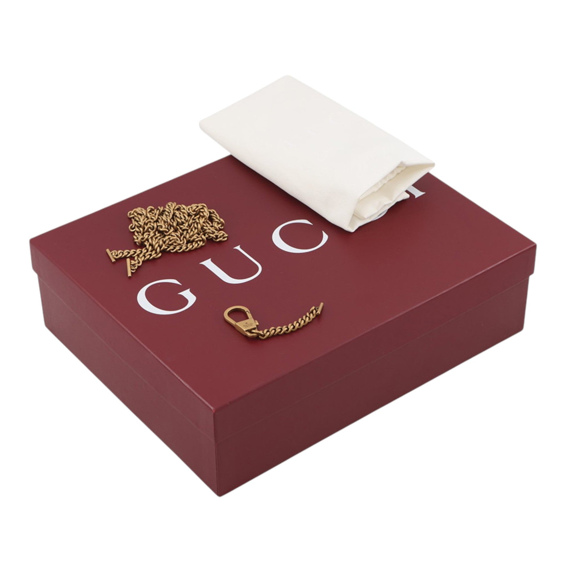 Gucci Mini GG Marmont Matelasse Calfskin Half Moon Bag