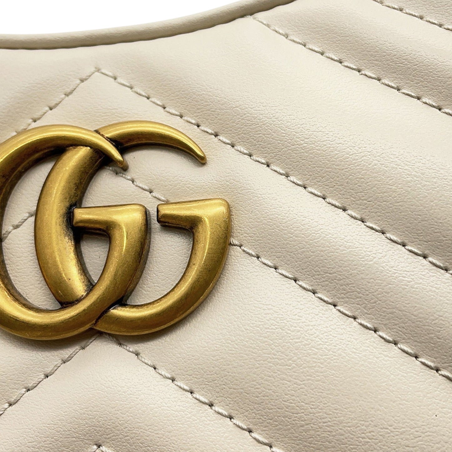 Gucci Mini GG Marmont Matelasse Calfskin Half Moon Bag