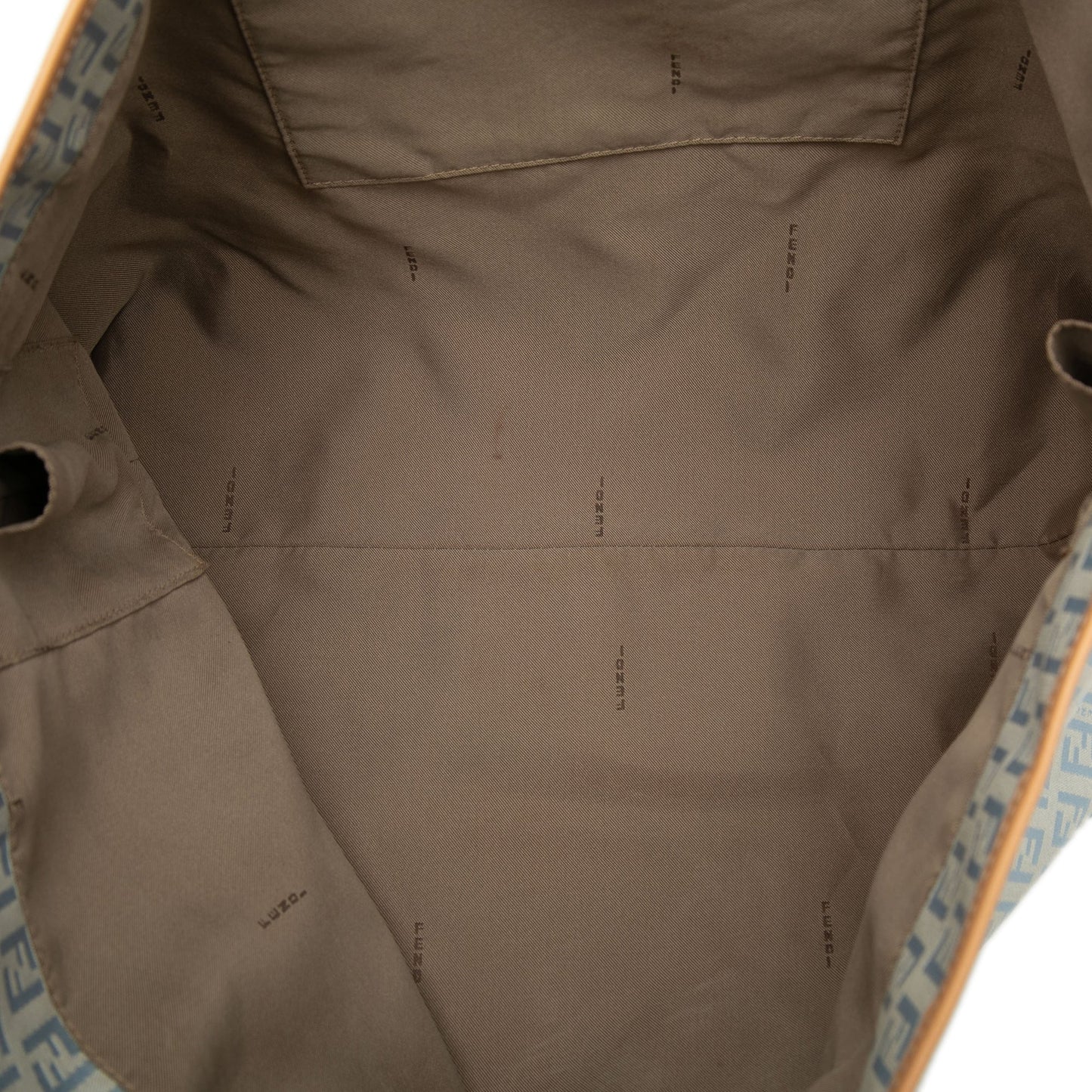 Fendi Large Zucchino Canvas Roll Tote