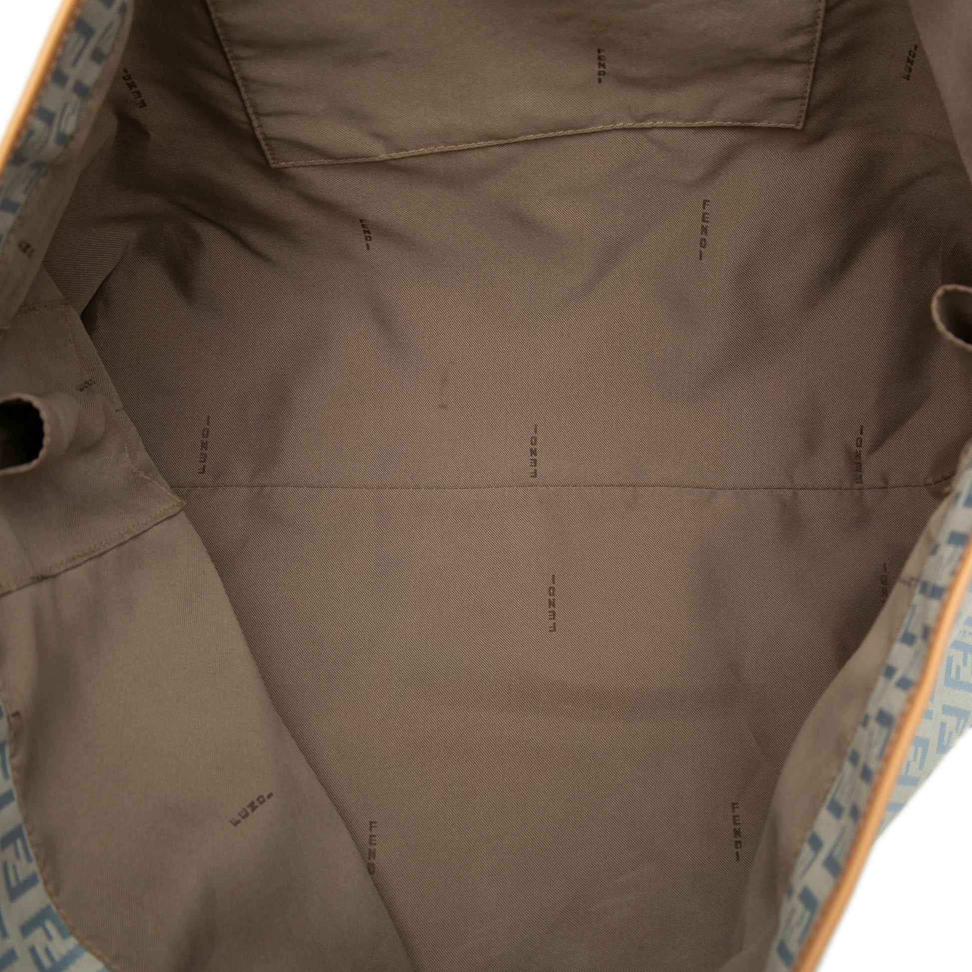 Fendi Large Zucchino Canvas Roll Tote