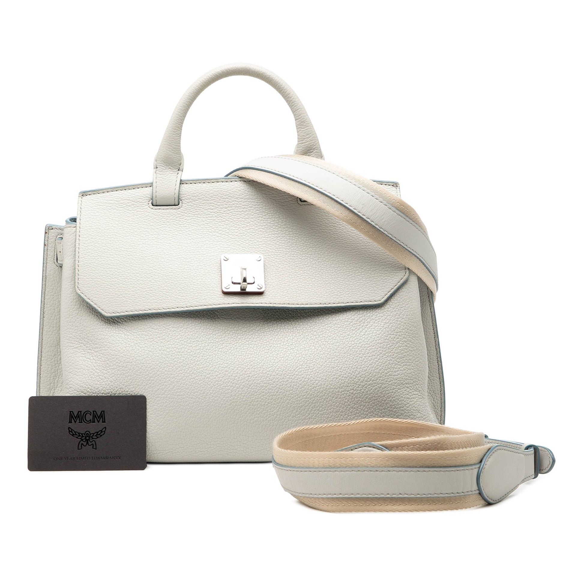 MCM Medium Grained Calfskin Milla Convertible Backpack