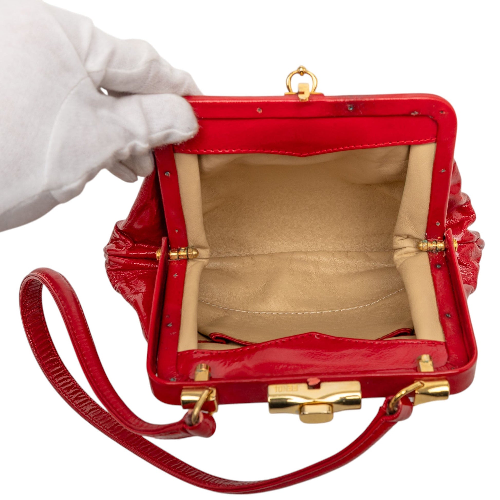 Patent Frame Shoulder Bag