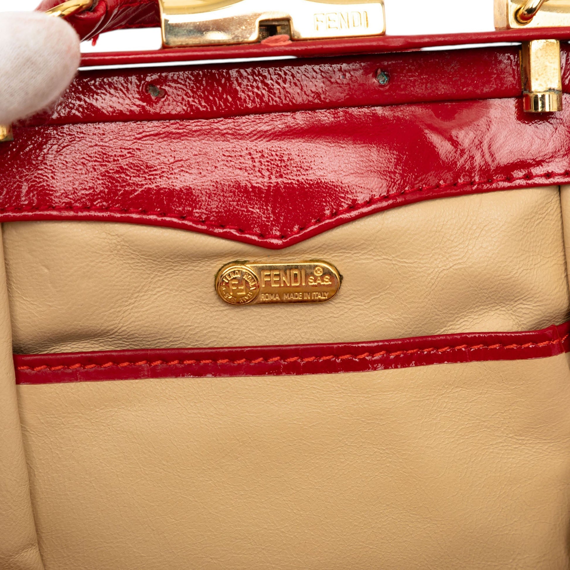 Patent Frame Shoulder Bag