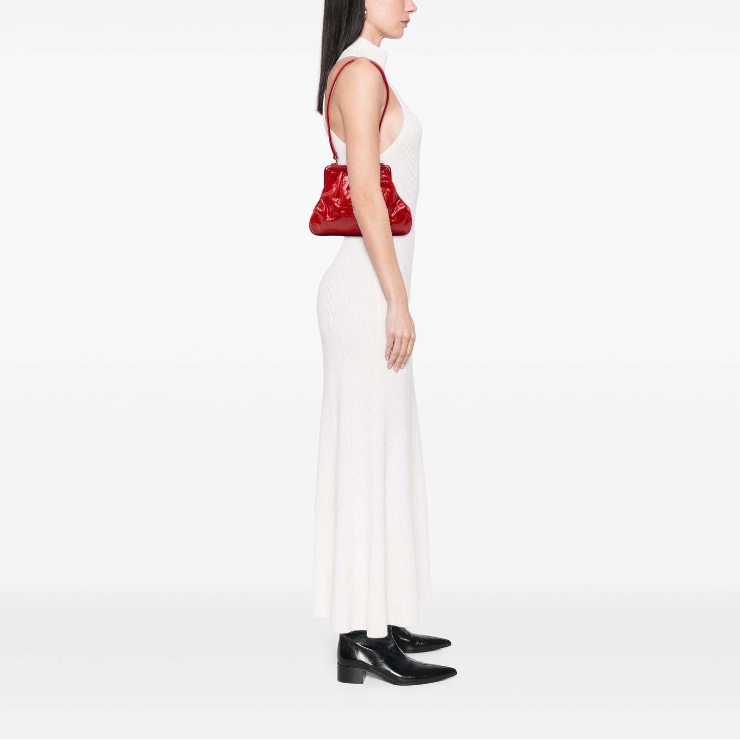 Patent Frame Shoulder Bag