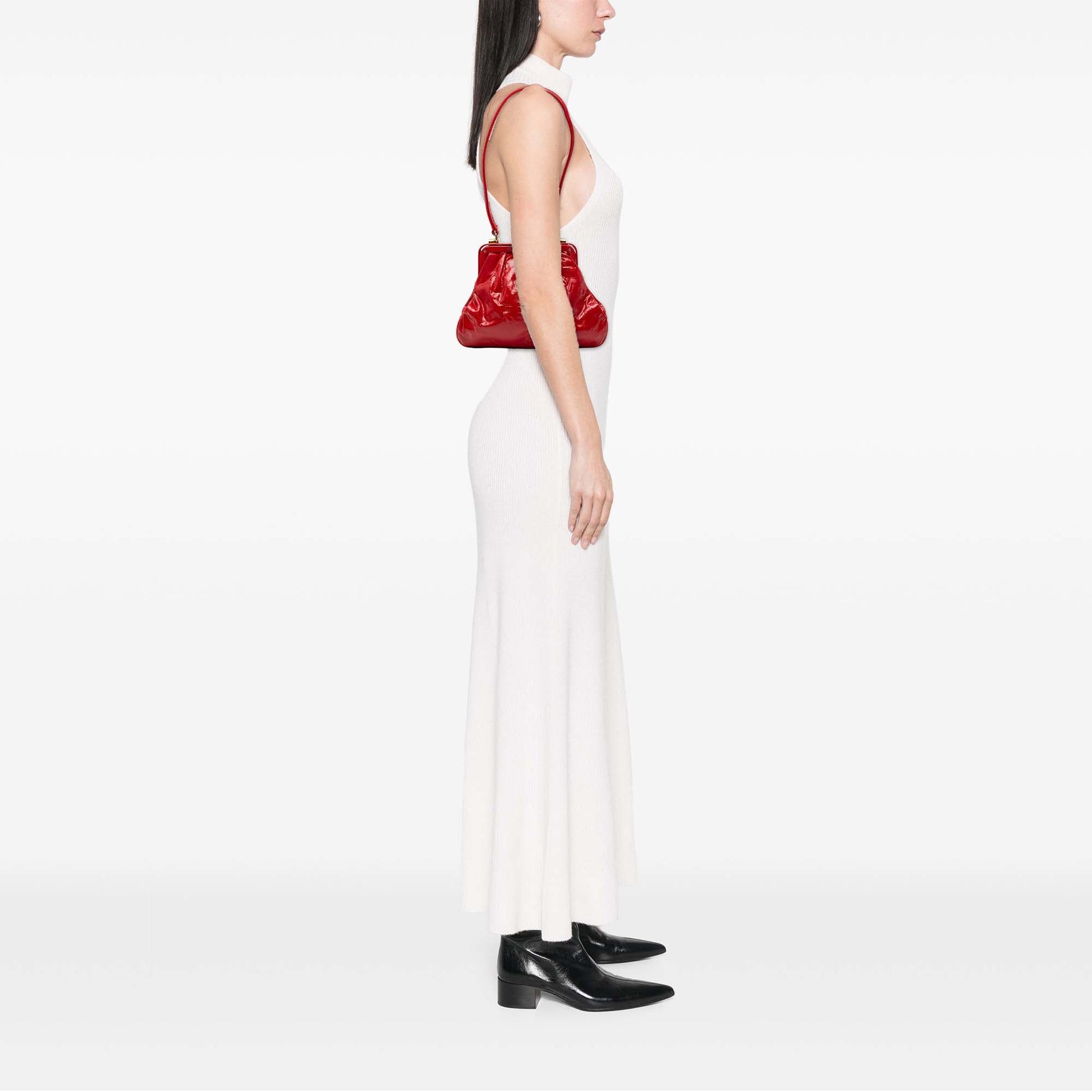 Patent Frame Shoulder Bag