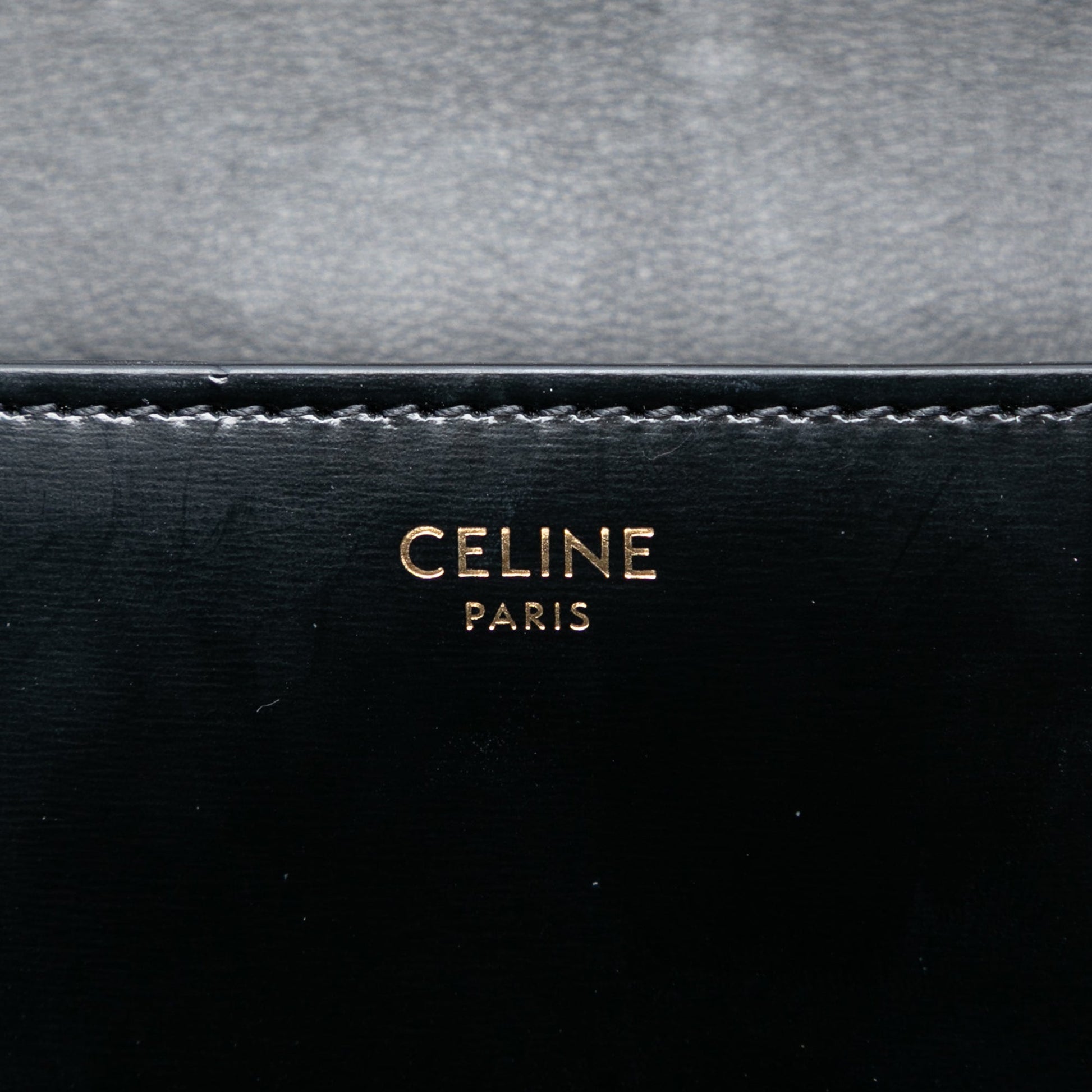 Celine Smooth Calfskin Cuir Triomphe Chain Shoulder Bag