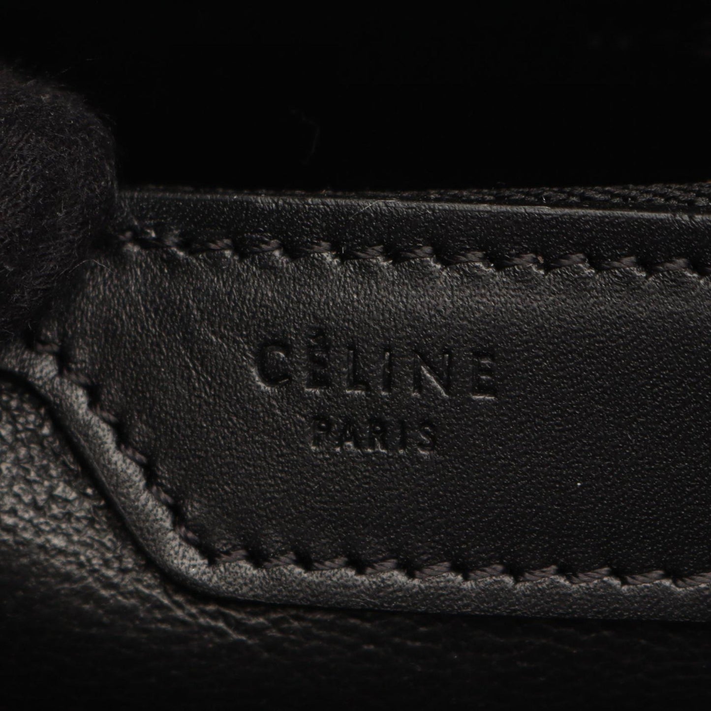 Celine Micro Tricolor Leather Luggage Tote