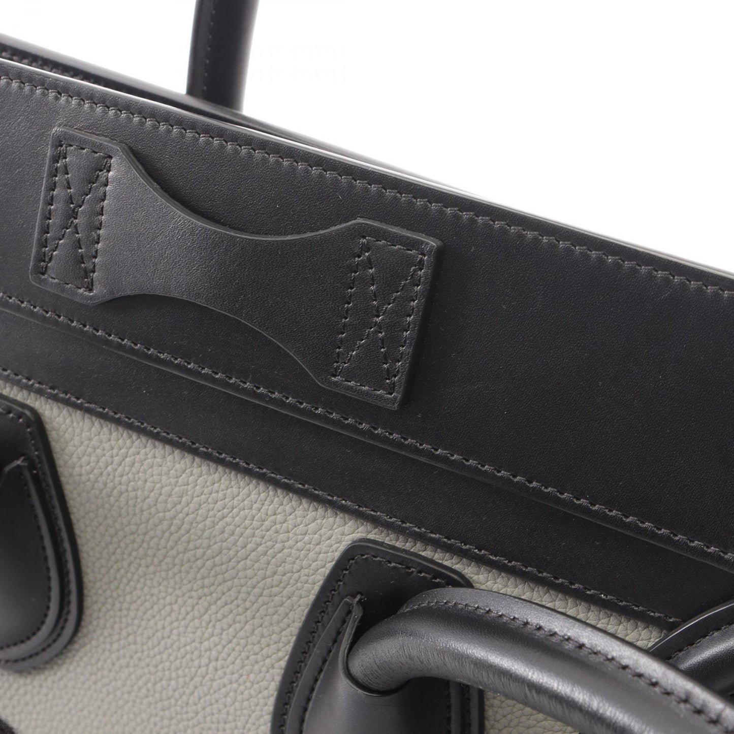 Celine Micro Tricolor Leather Luggage Tote