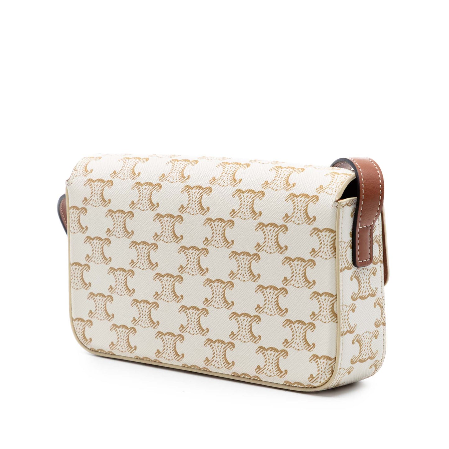 Celine Triomphe Coated Canvas Claude Shoulder Bag
