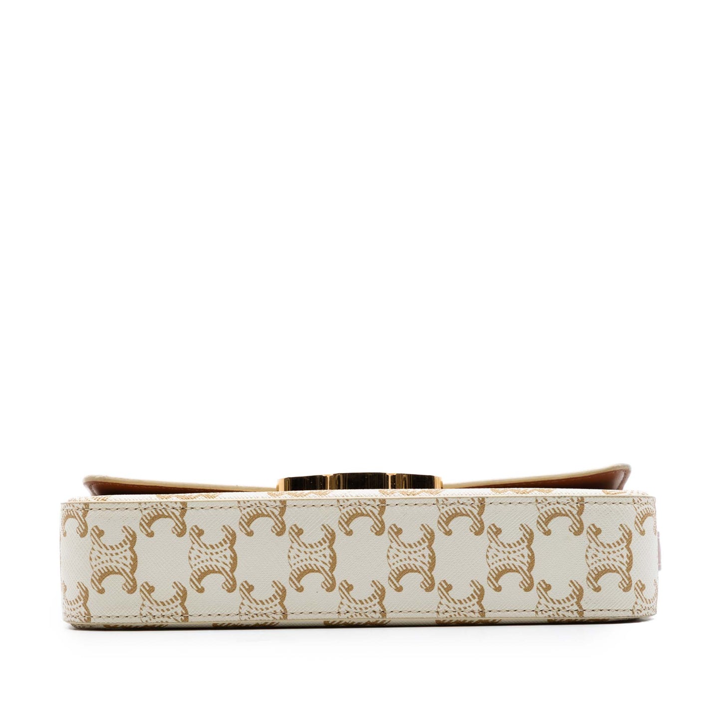 Celine Triomphe Coated Canvas Claude Shoulder Bag