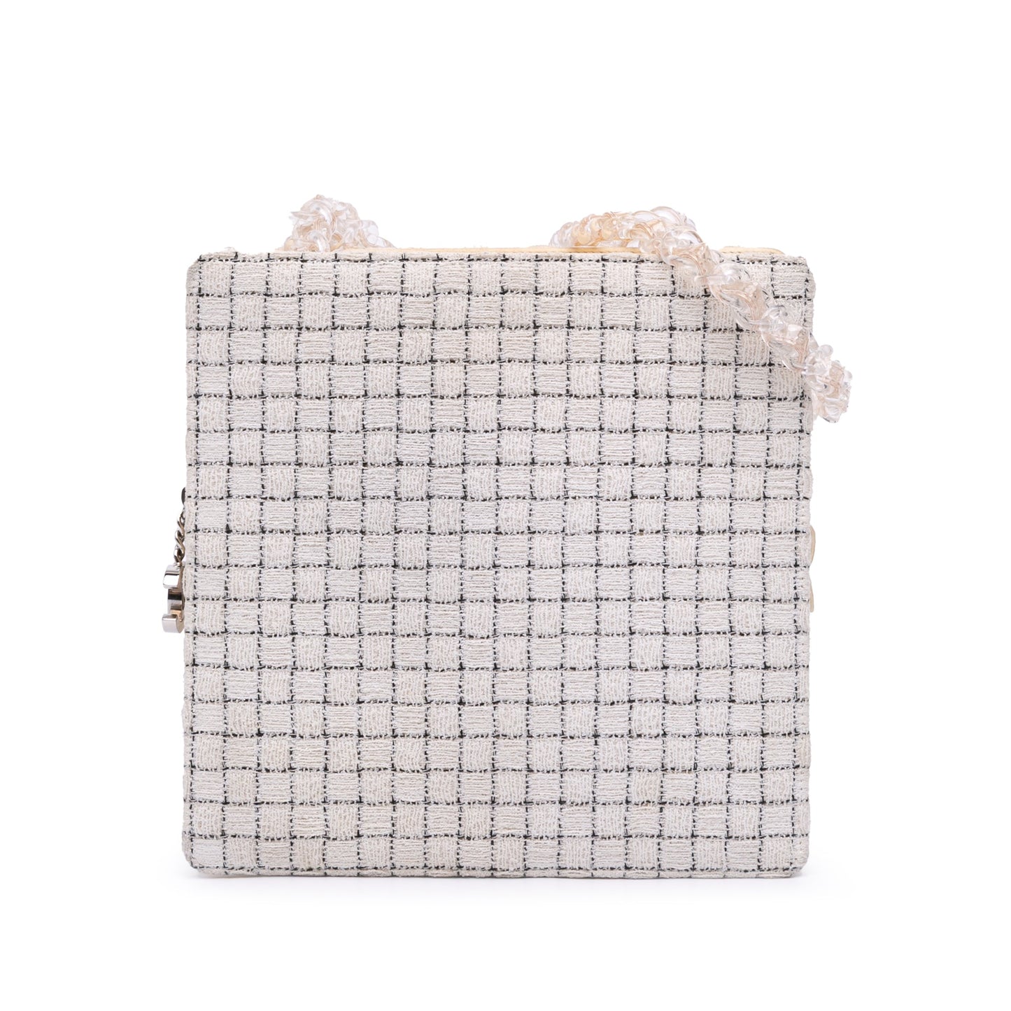 Chanel Tweed and Resin Zipped Shopping Bag