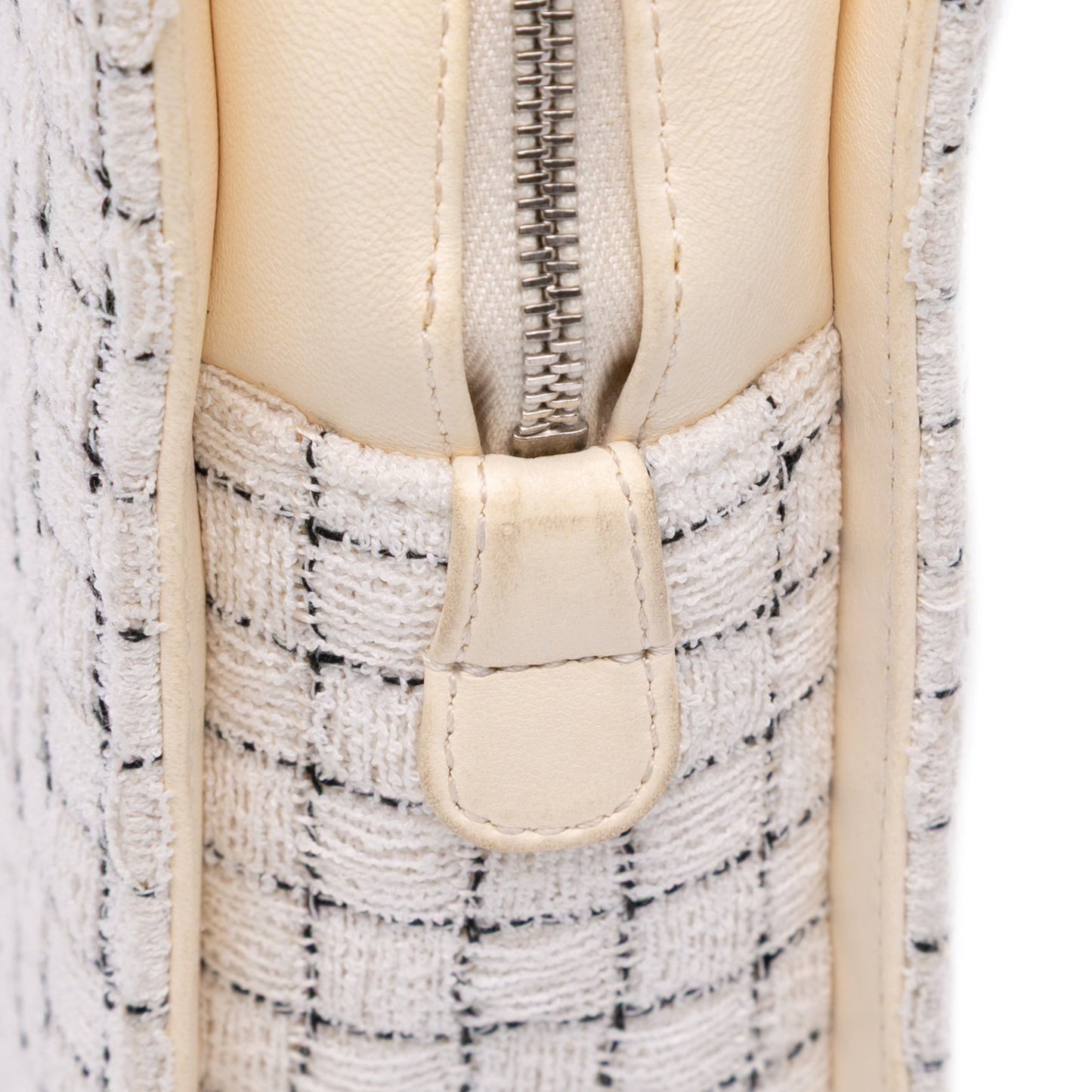 Chanel Tweed and Resin Zipped Shopping Bag