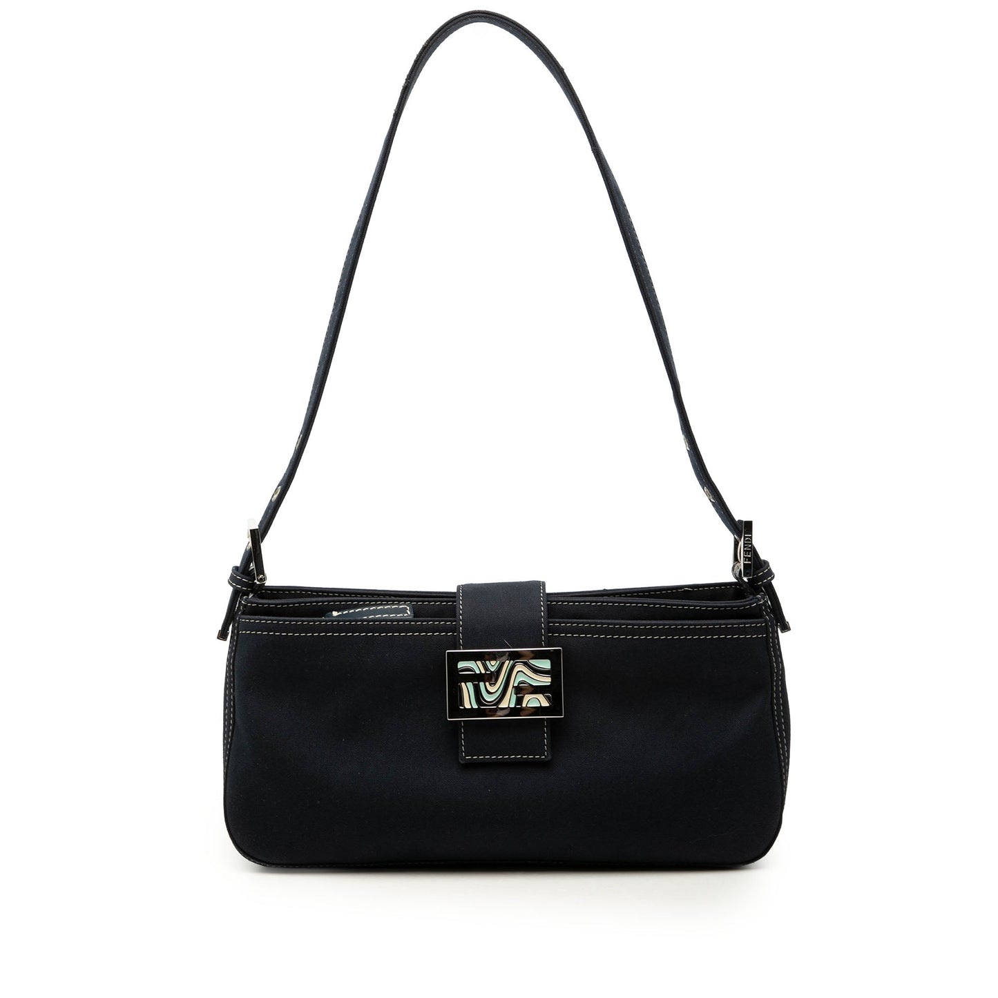 Fendi Canvas FF Marble Shoulder Bag