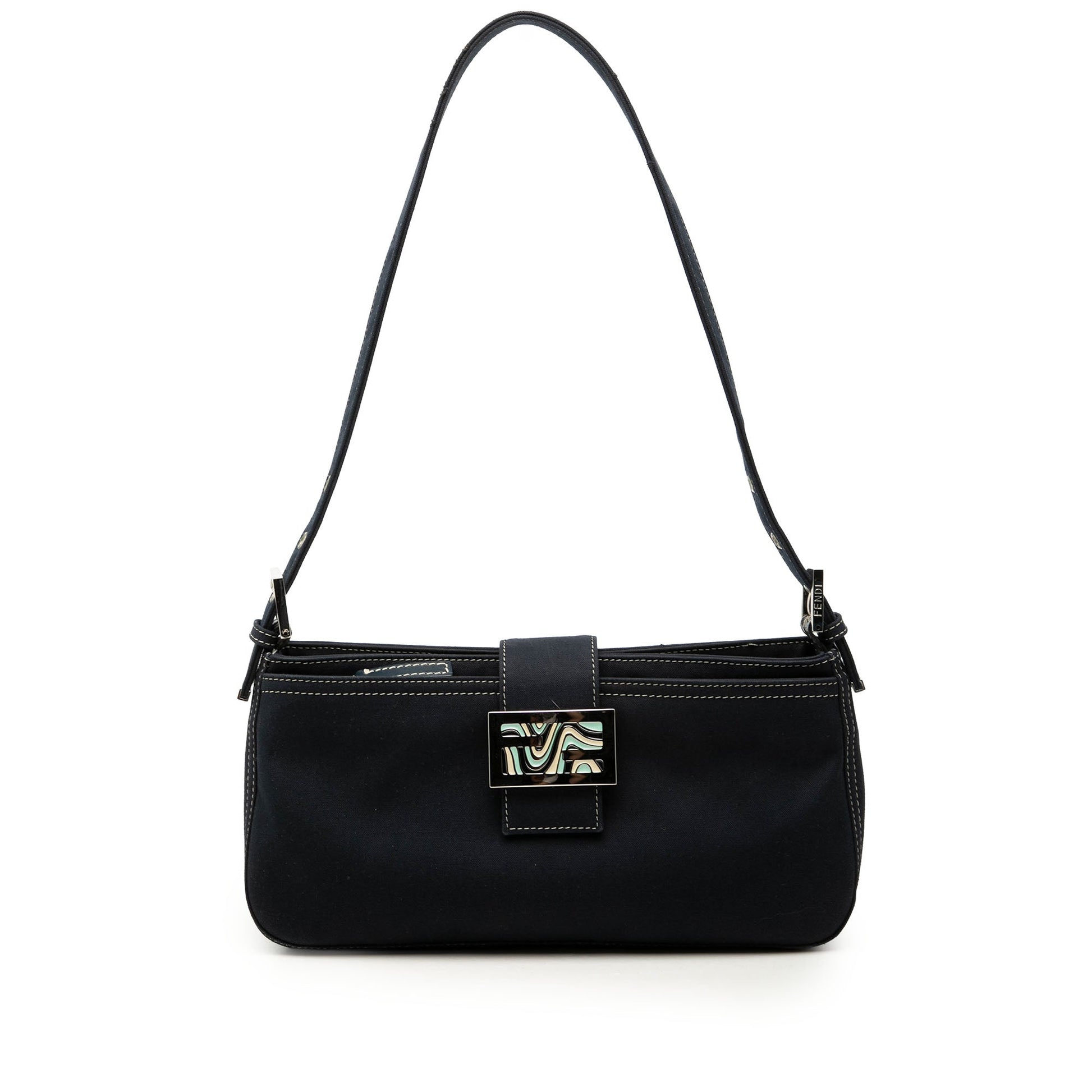 Fendi Canvas FF Marble Shoulder Bag