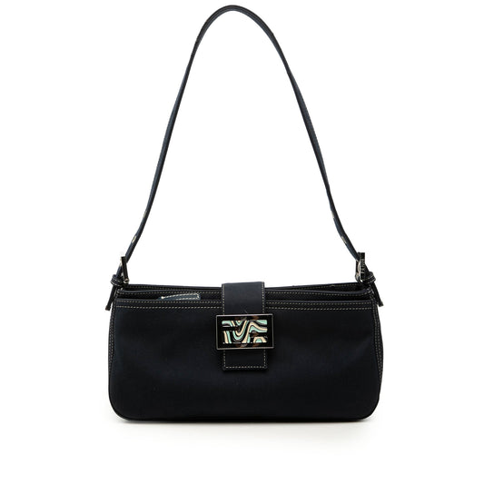 Fendi Canvas FF Marble Shoulder Bag