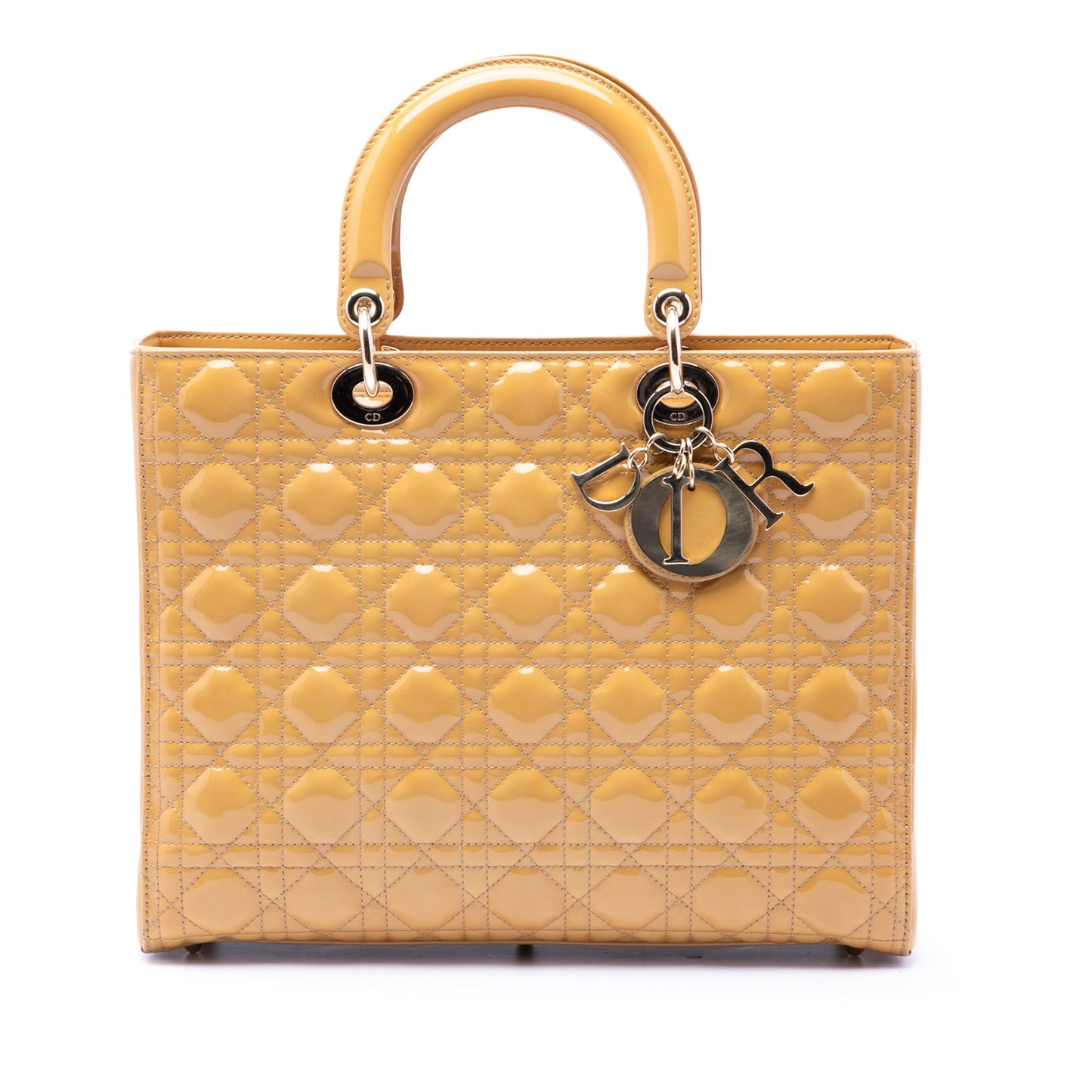 Dior Large Patent Cannage Lady Dior