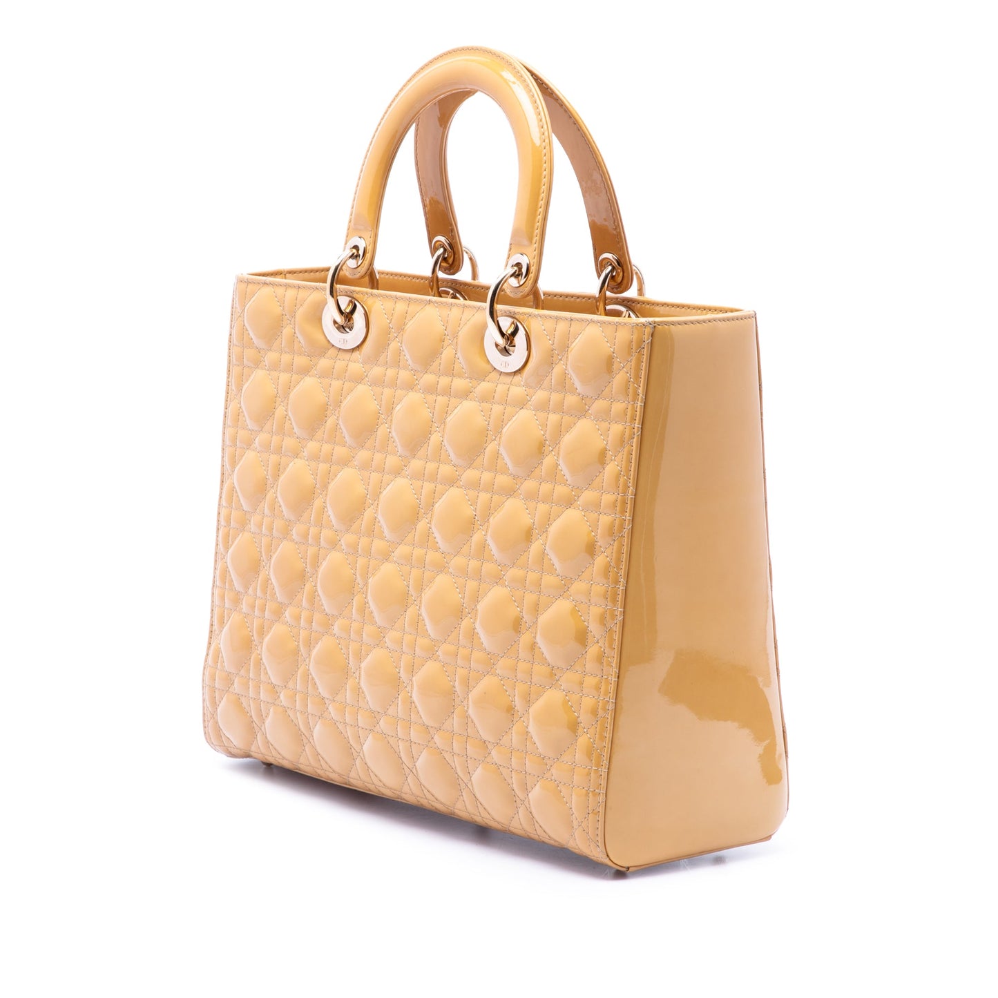Dior Large Patent Cannage Lady Dior
