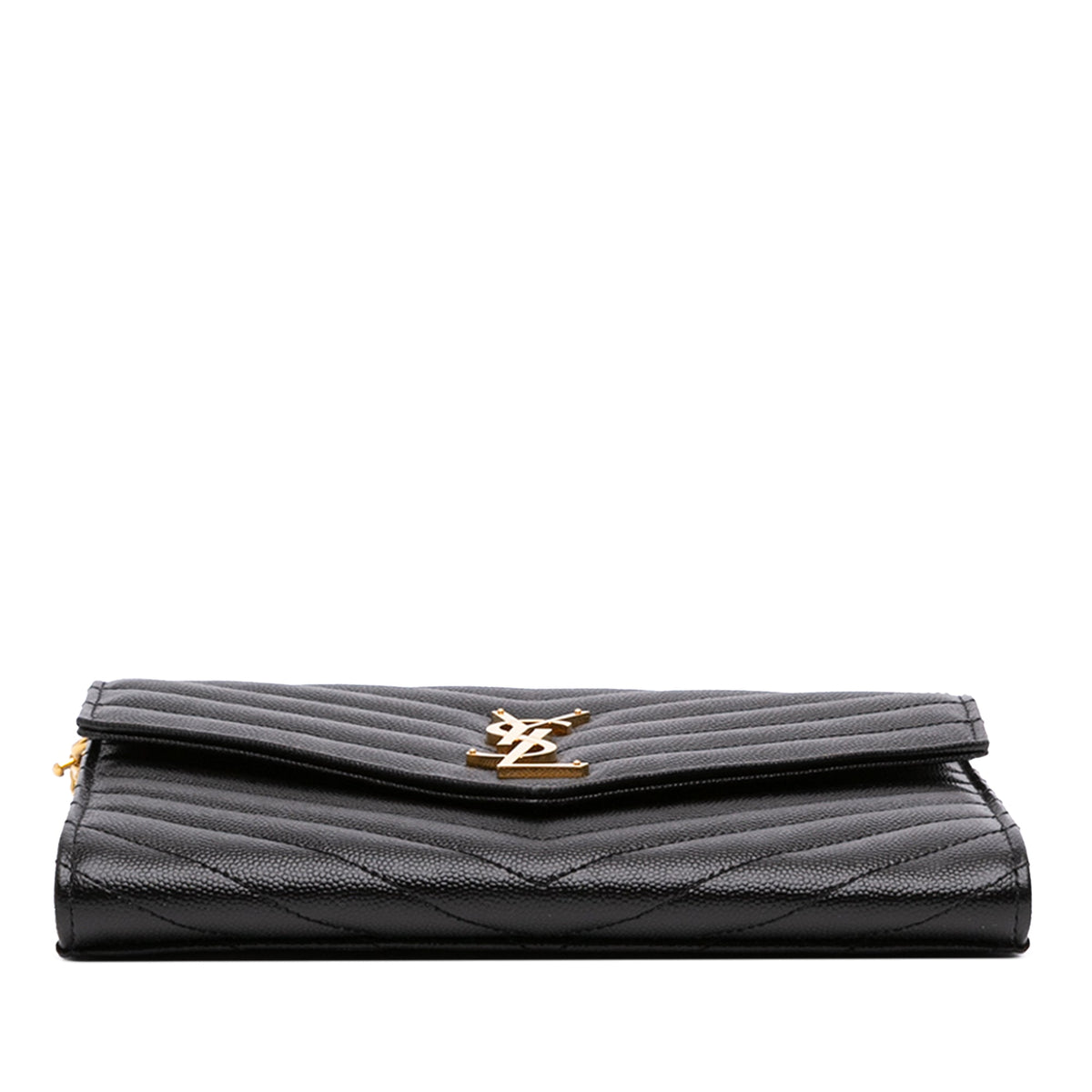 Saint Laurent Grain De Poudre Matelasse Cassandre Flap Pouch